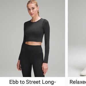Lululemon EBB to street long sleeve shirt